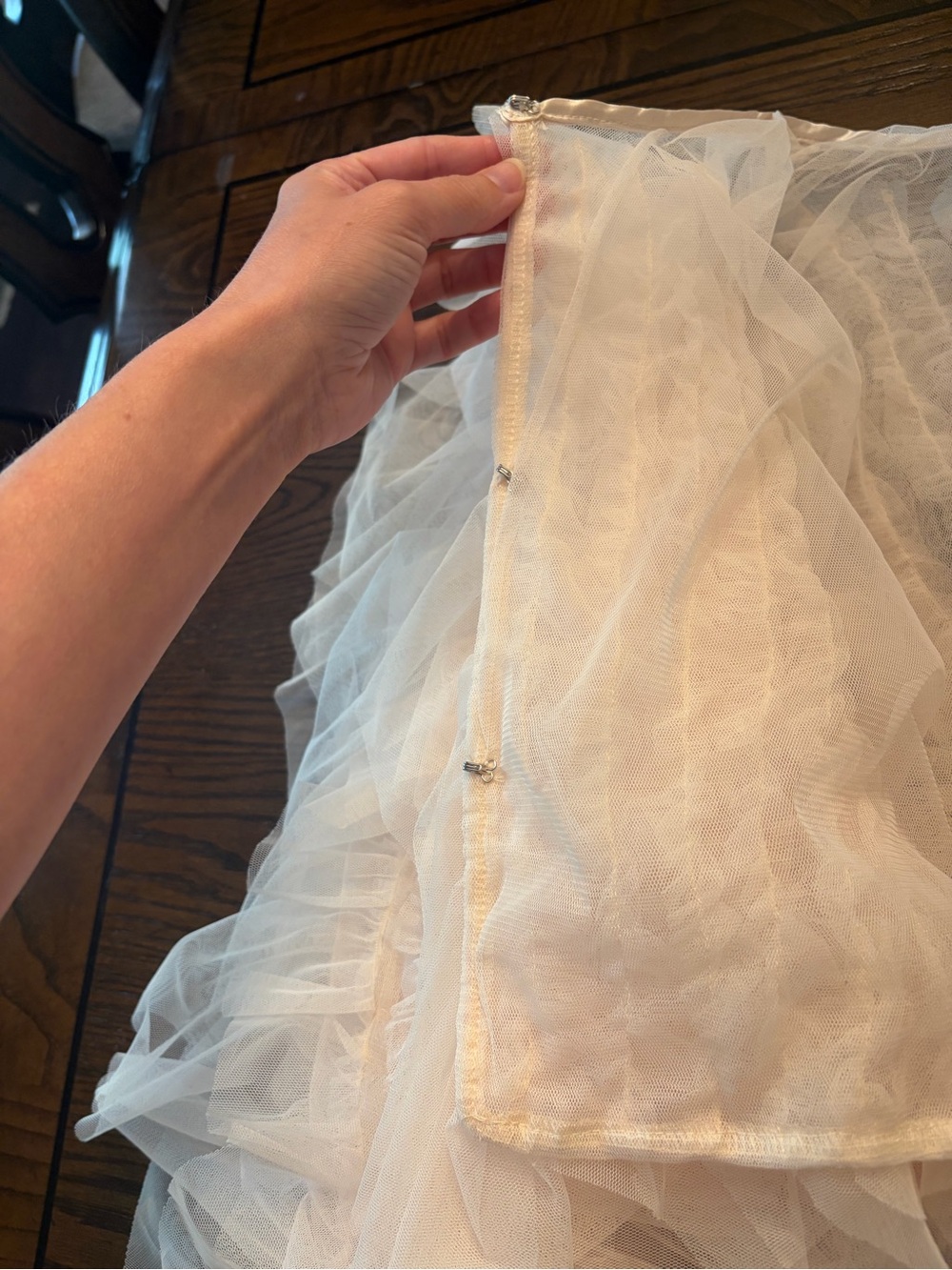 Altar'd State Cream Layered Ruffle Tulle Blouse - Picture 4 of 5